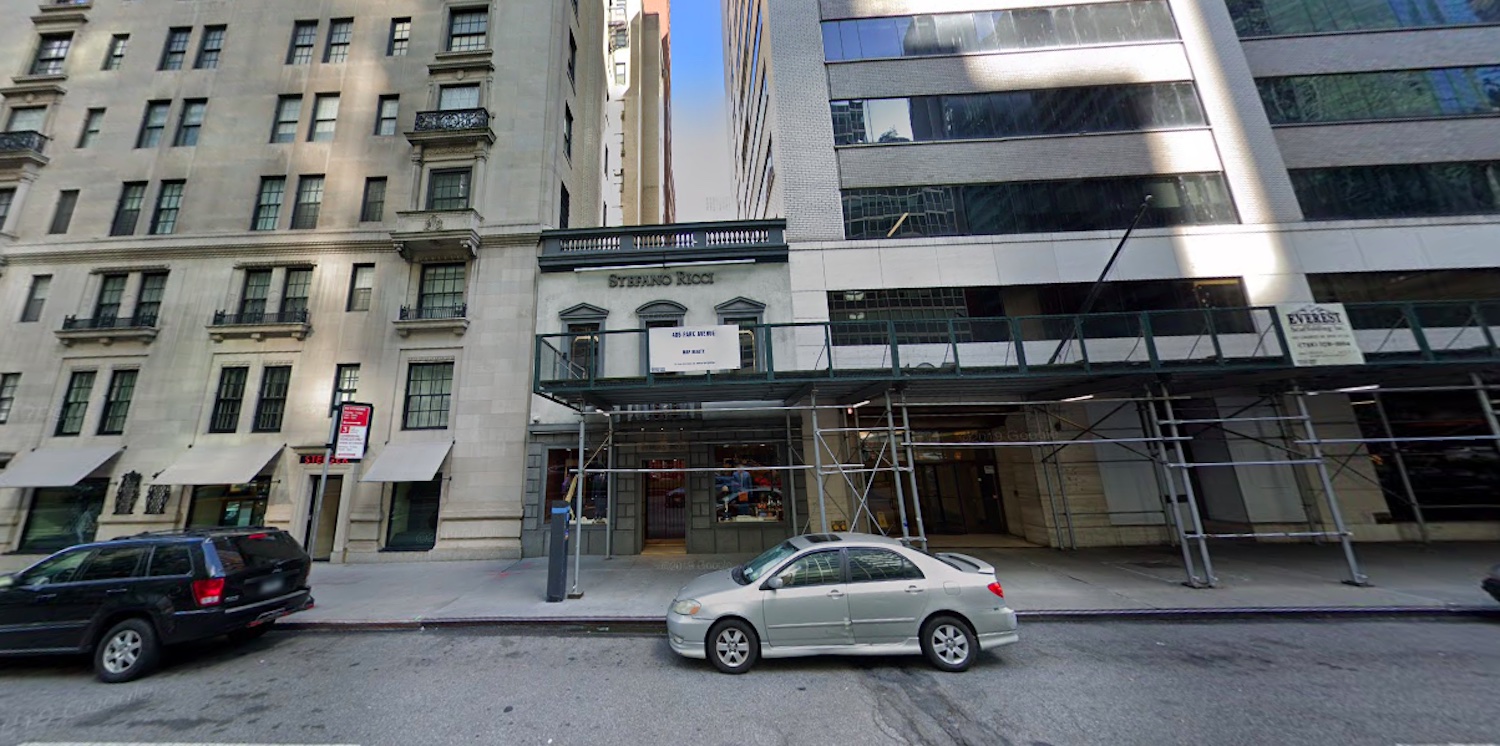 409 Park Avenue in Midtown, Manhattan via Google Maps