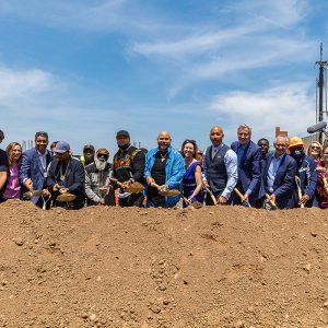 Ground breaking ceremony at Bronx Point - Photo courtesy of Sylvester Zawadzki