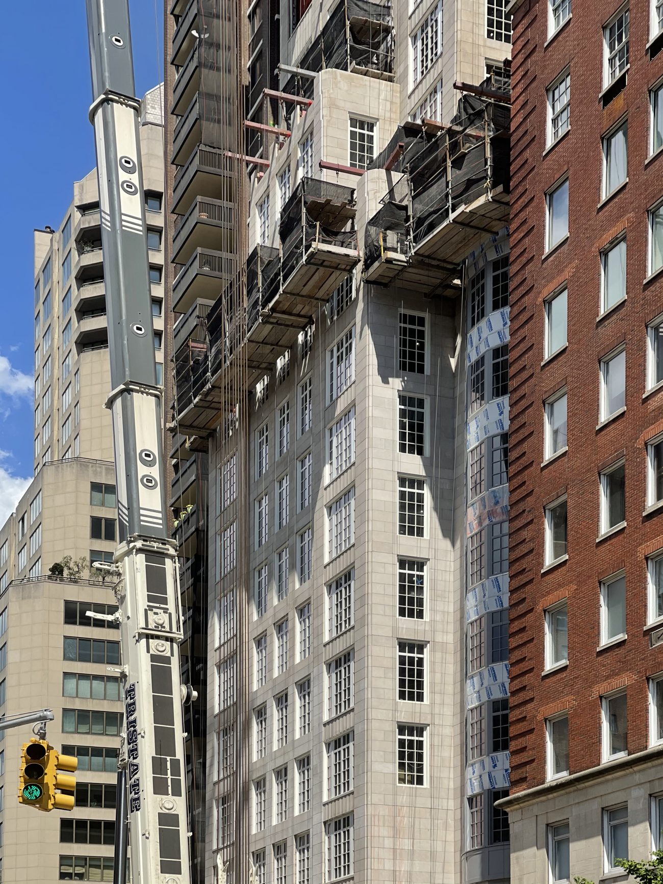 The Benson S Limestone Facade Nears Pinnacle At 1045 Madison Avenue In Carnegie Hill Manhattan New York Yimby