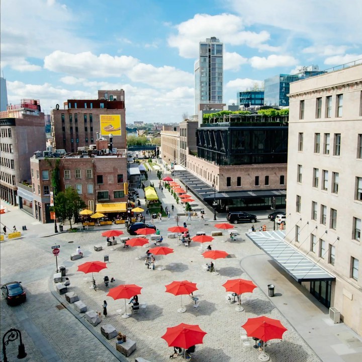 View of Gansevoort Plaza where some of the L.E.A.F. flower festival will take shape - Photo courtesy of L.E.A.F.