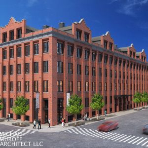 Rendering of 28-46 Roebling Street - Michael Muroff Architects