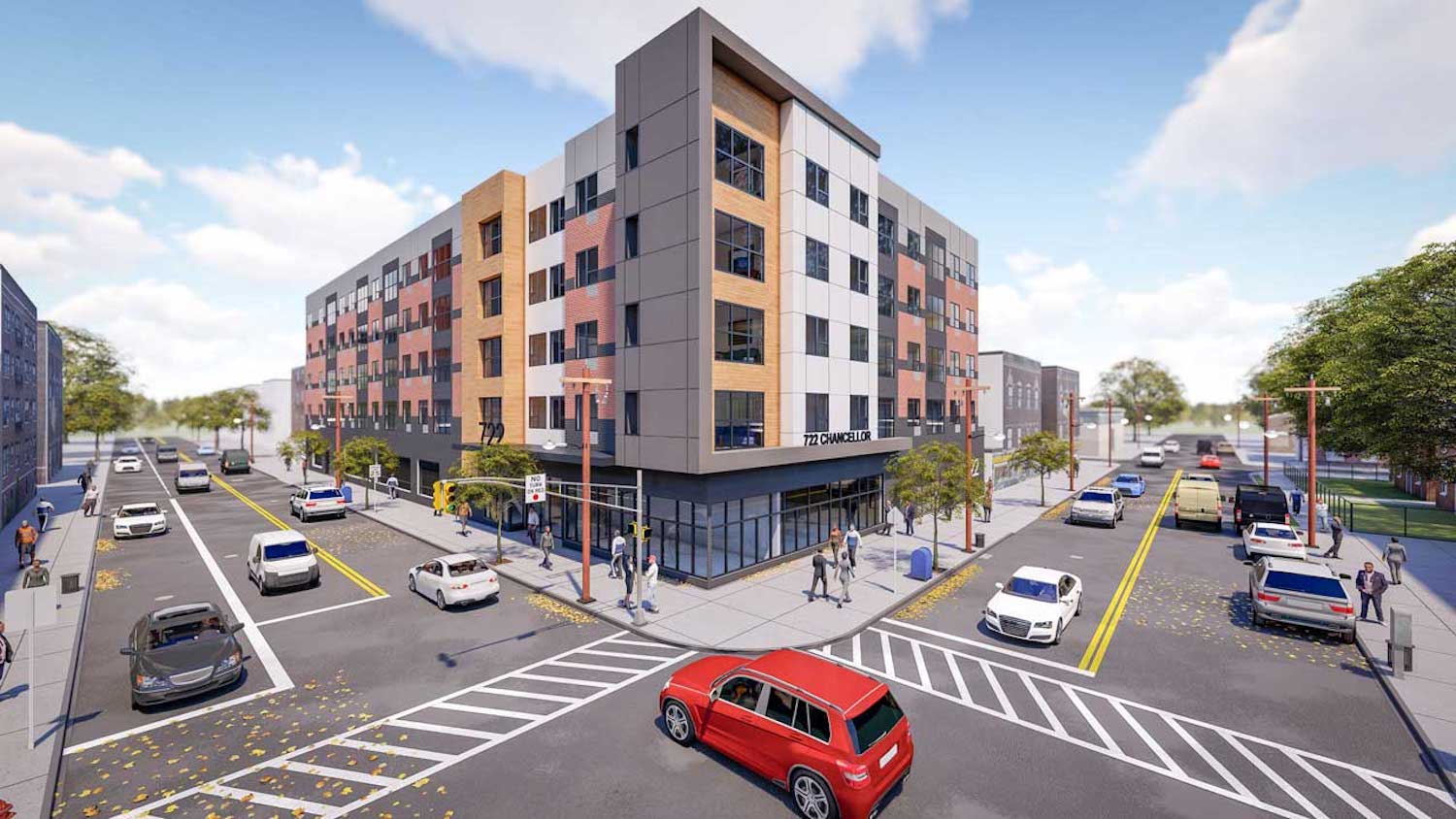 Rendering of 722 Chancellor Avenue in Irvington — Courtesy of OCA Architects