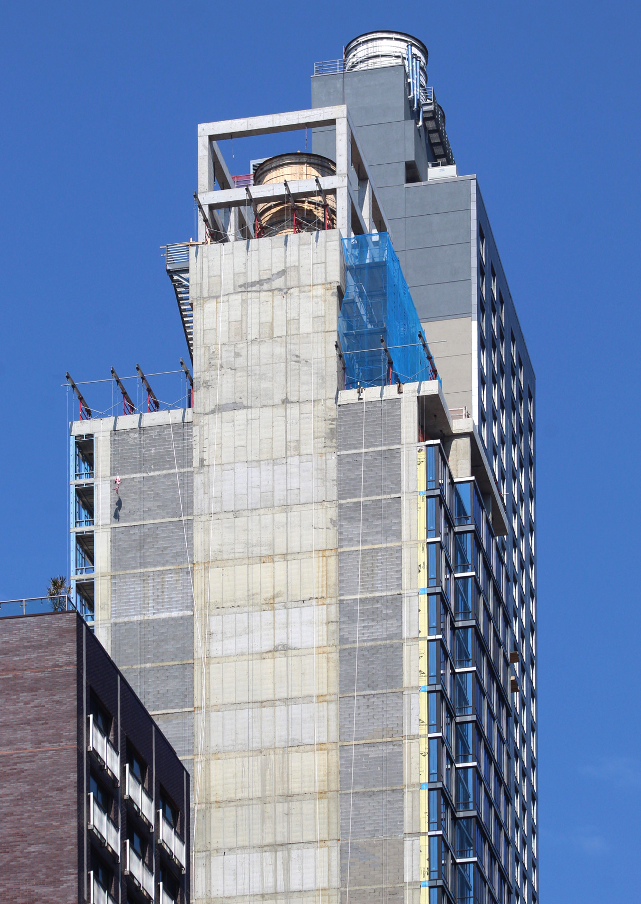 Exterior Work Continues on Aloft Hotel at 132 West 28th Street in 