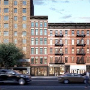 Rendering of 15 Greenwich Avenue and surrounding properties - Meltzer/Mandl Architects