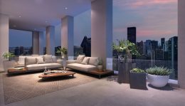 Rooftop terrace at 232 East 54th Street
