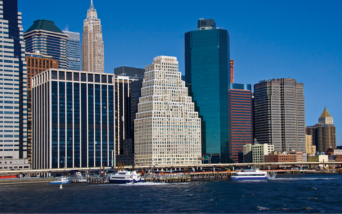 View of 120 Wall Street (center) - Silverstein Properties