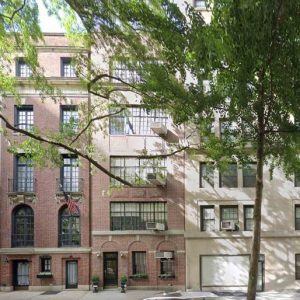 Existing front elevation at 19 East 74th Street (center) - Steven Harris Architects