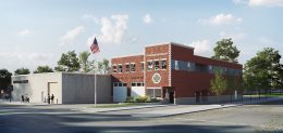 Rendering of Jersey City Firehouse Engine 10 at 627 Grand Street - Netta Architects