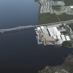 Rendering of Arthur Kill Terminal Project in operation - Photos by Atlantic Offshore Terminals