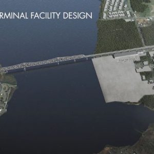 Rendering of Arthur Kill Terminal Project site - Photos by Atlantic Offshore Terminals