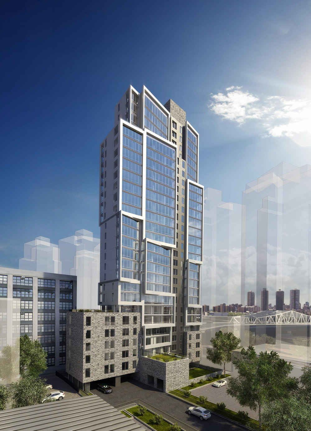 Rendering of 'Maven' at 2413 Third Avenue - Courtesy of RXR Realty