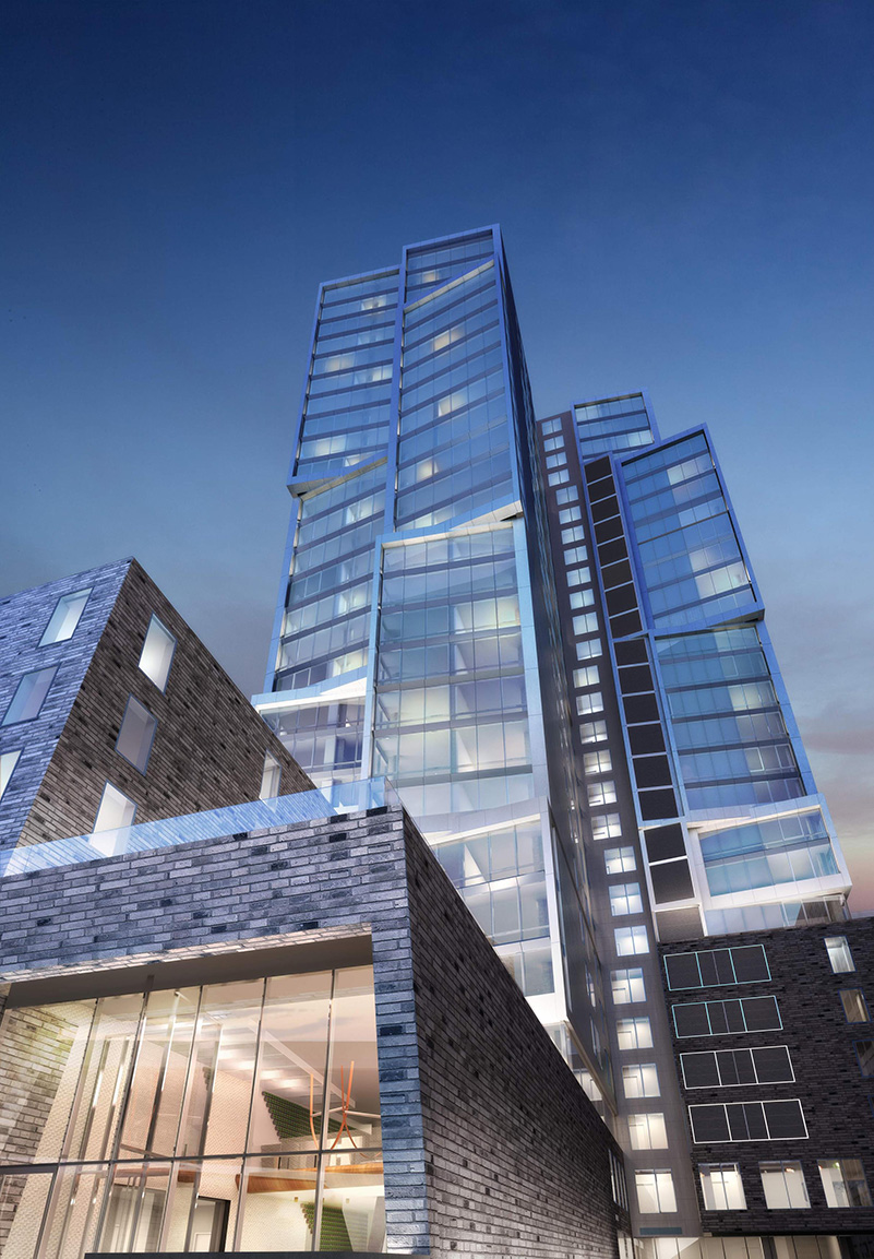 Rendering of 2413 Third Avenue from street level - Courtesy of RXR Realty