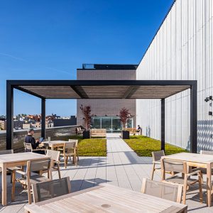 Residential terrace at 1490 Southern Blvd.