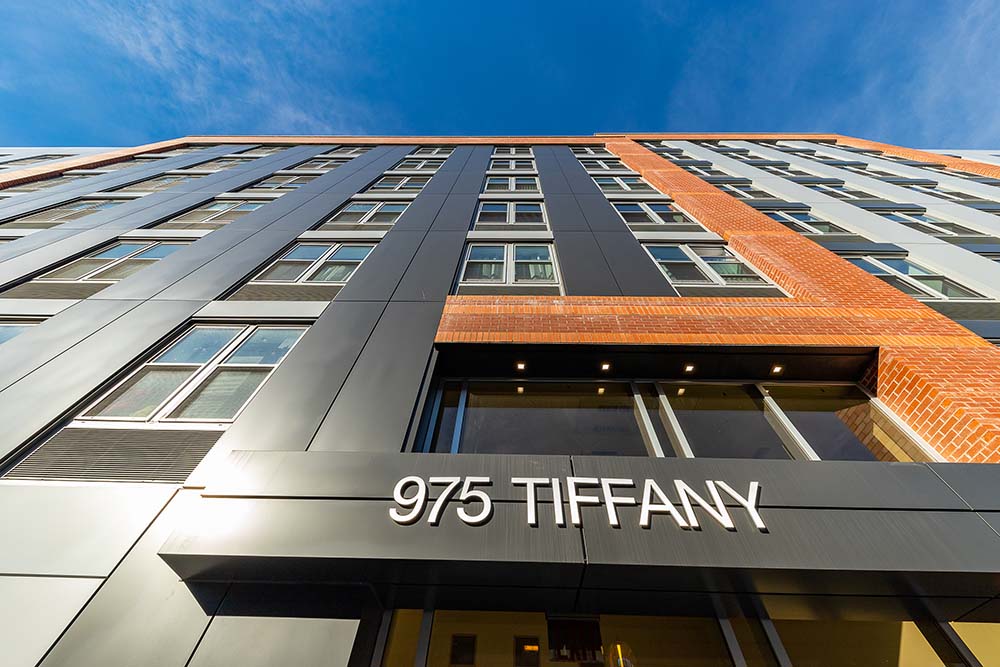 Tiffany Street Apartments facade - Photo by Sylvester Zawadzki