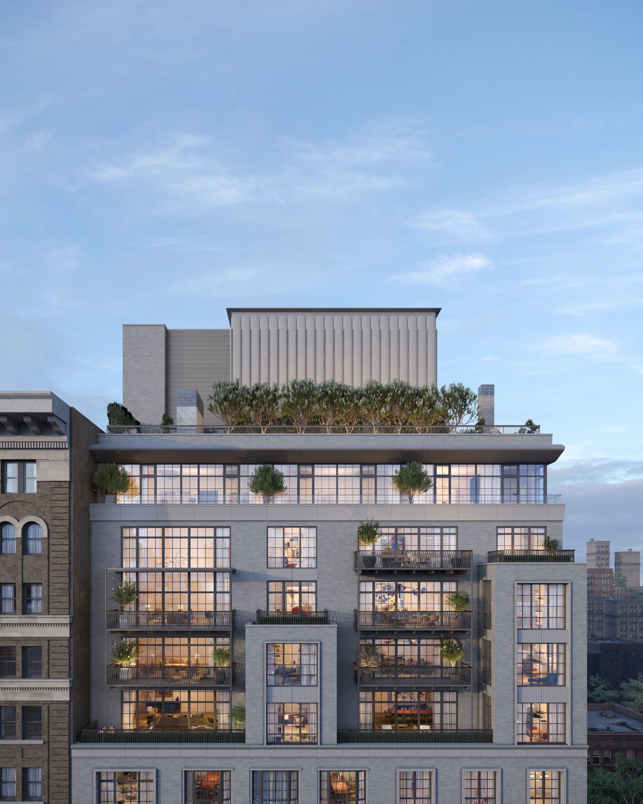 The crown of 109 East 79th Street. Rendering by Noë & Associates with The Boundary