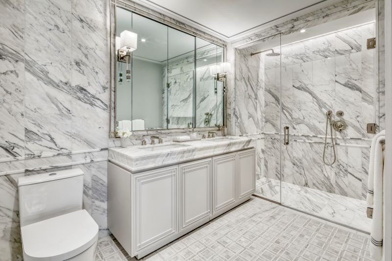 Model bathroom at 251 West 91st Street - Photo by Katherine Marks