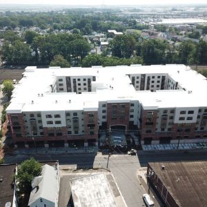 Aerial photo of Citizen Linden at 307 West Elizabeth Avenue