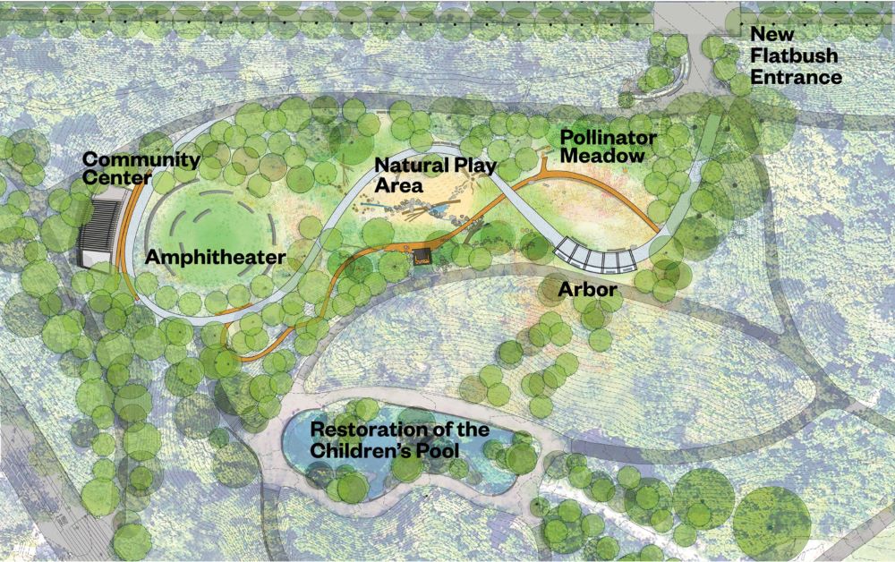 Conceptual Site Plan for Vale Restoration - Prospect Park Alliance