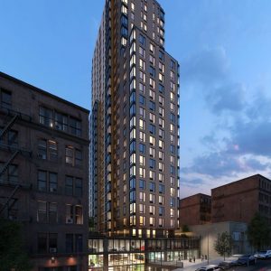 Evening rendering of 620 153rd Street - J. Frankl Associates