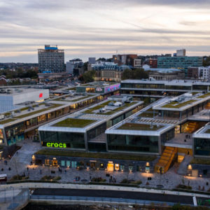 Aerial view of Empire Outlets - BFC Partners