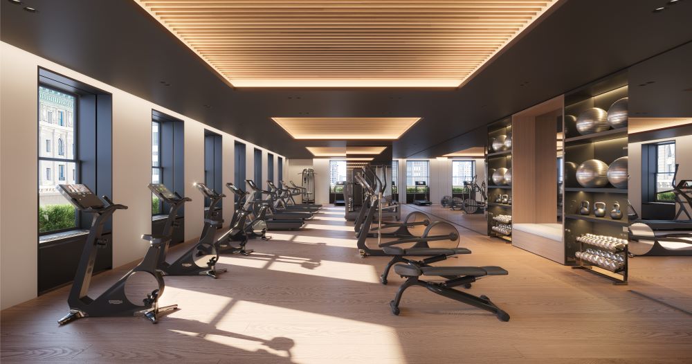 Rendering of the CORE NY fitness center - Courtesy of Core Club