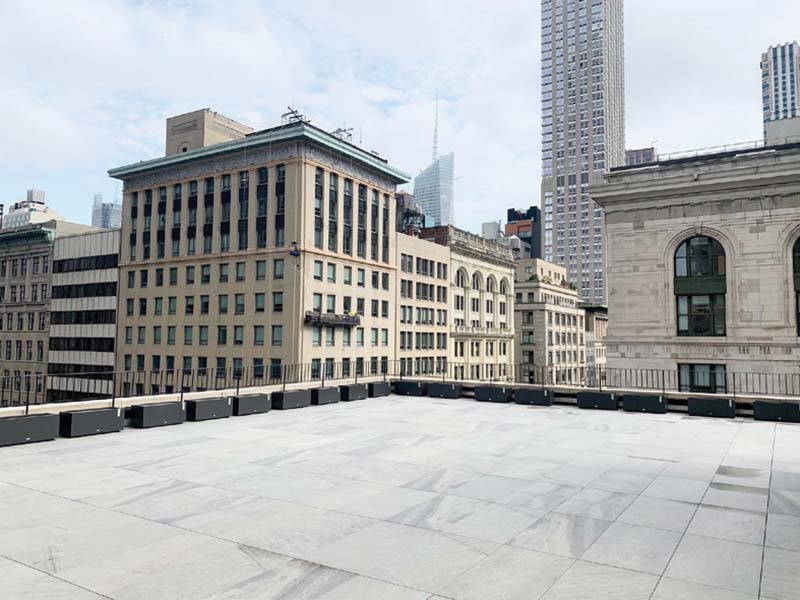 Roof deck at 349 Fifth Avenue - Zar Property NY