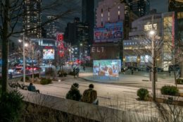 Outdoor theatre at the 300 Ashland Place plaza - Cameron Blaylock for Downtown Brooklyn Partnership