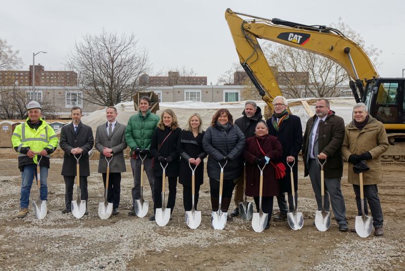 Project team celebrates groundbreaking at HELP ONE
