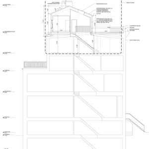 Section diagram of proposed addition at 428 West 20th Street - Urban Pioneering Architecture