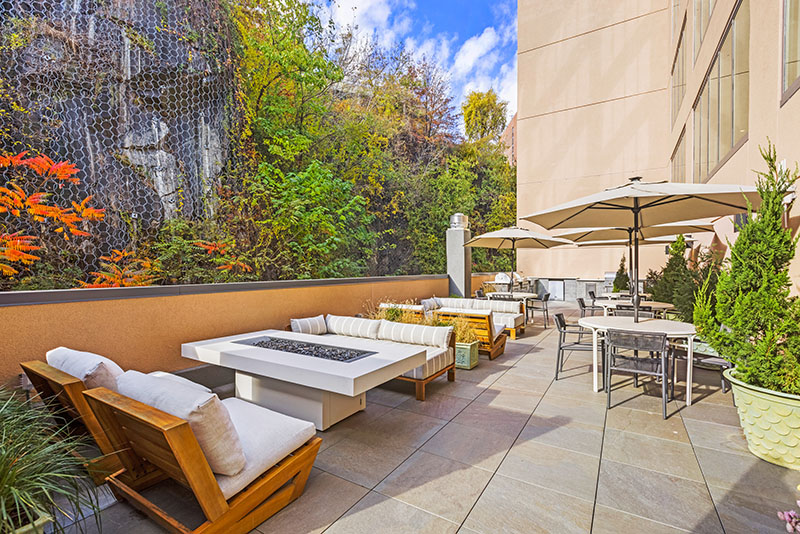 Outdoor Terrace at Solaia - Skyline Development Group