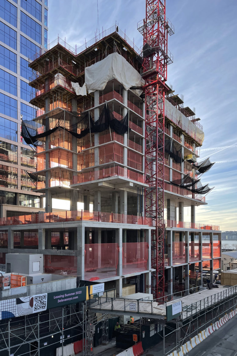 606 West 30th Street Climbs Above Podium Levels in Hudson Yards ...