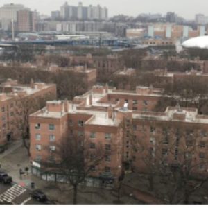 Aerial view of Harlem River Houses