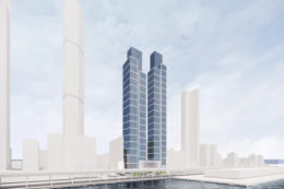 Updated preliminary rendering of 260 South Street towers