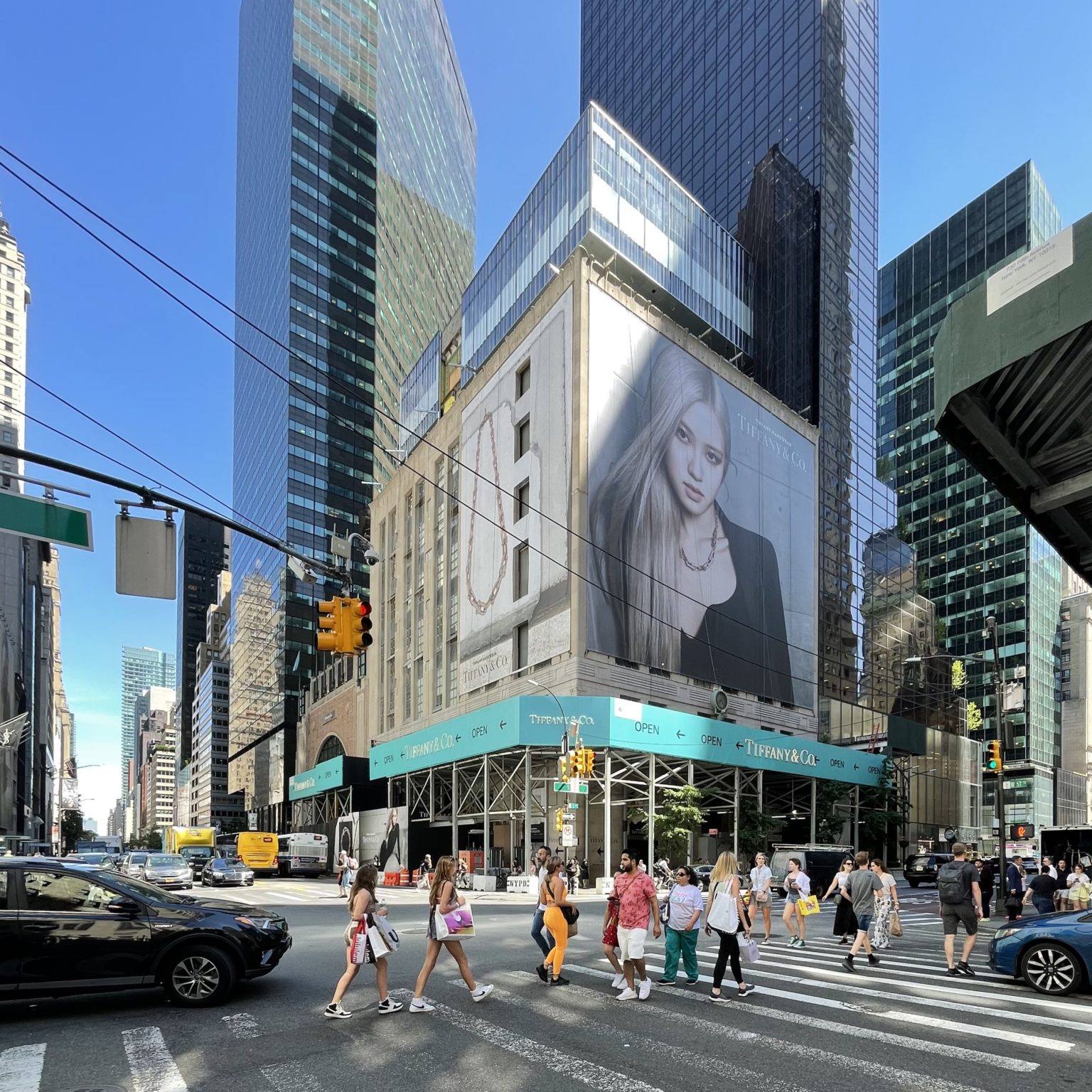 Tiffany And Co Flagship Expansion Nears Completion At 727 Fifth Avenue In Midtown Manhattan