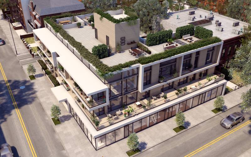 Aerial rendering of 21-01 21st Street - Courtesy of C3D Architecture