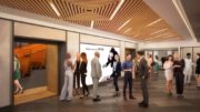 Rendering of venue entry and reception area at 92NY - Beyer Blinder Belle