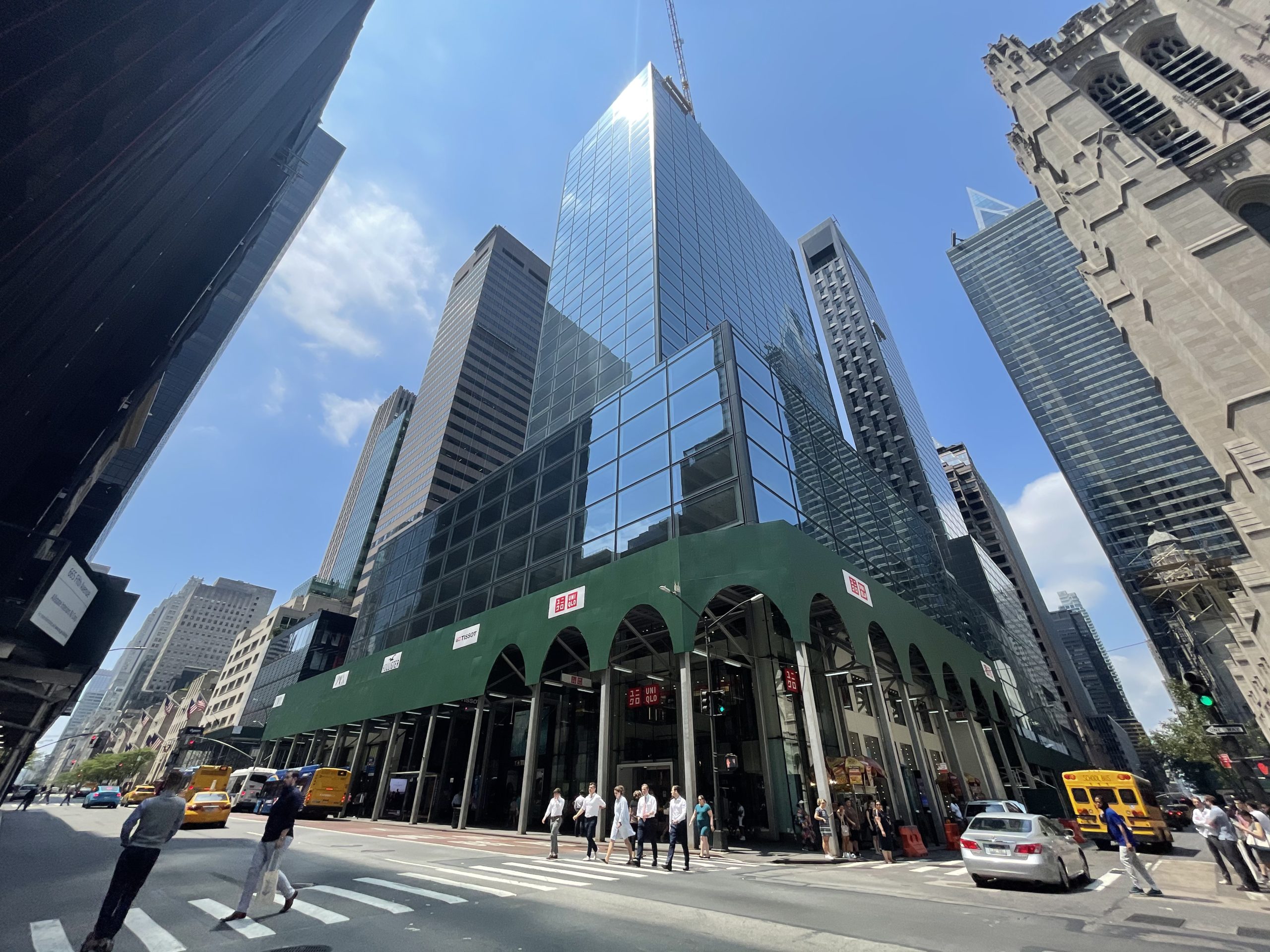 660 Fifth Avenue's New Curtain Wall Reaches Roof Parapet in
