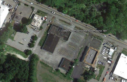 Aerial view of 3805 Crompond Road (Route 202) - via Goldschmidt & Associates; Google Earth