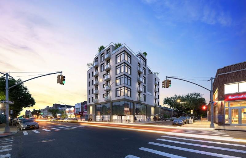 Evening rendering of 1807 66th Street - Angelo Ng & Anthony Ng, Architects Studio