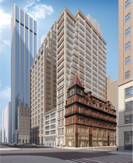 Rendering of 251-253 Fifth Avenue (View from Fifth Avenue looking north)