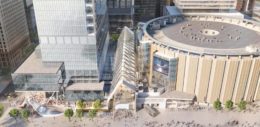Aerial rendering of the new Penn Station