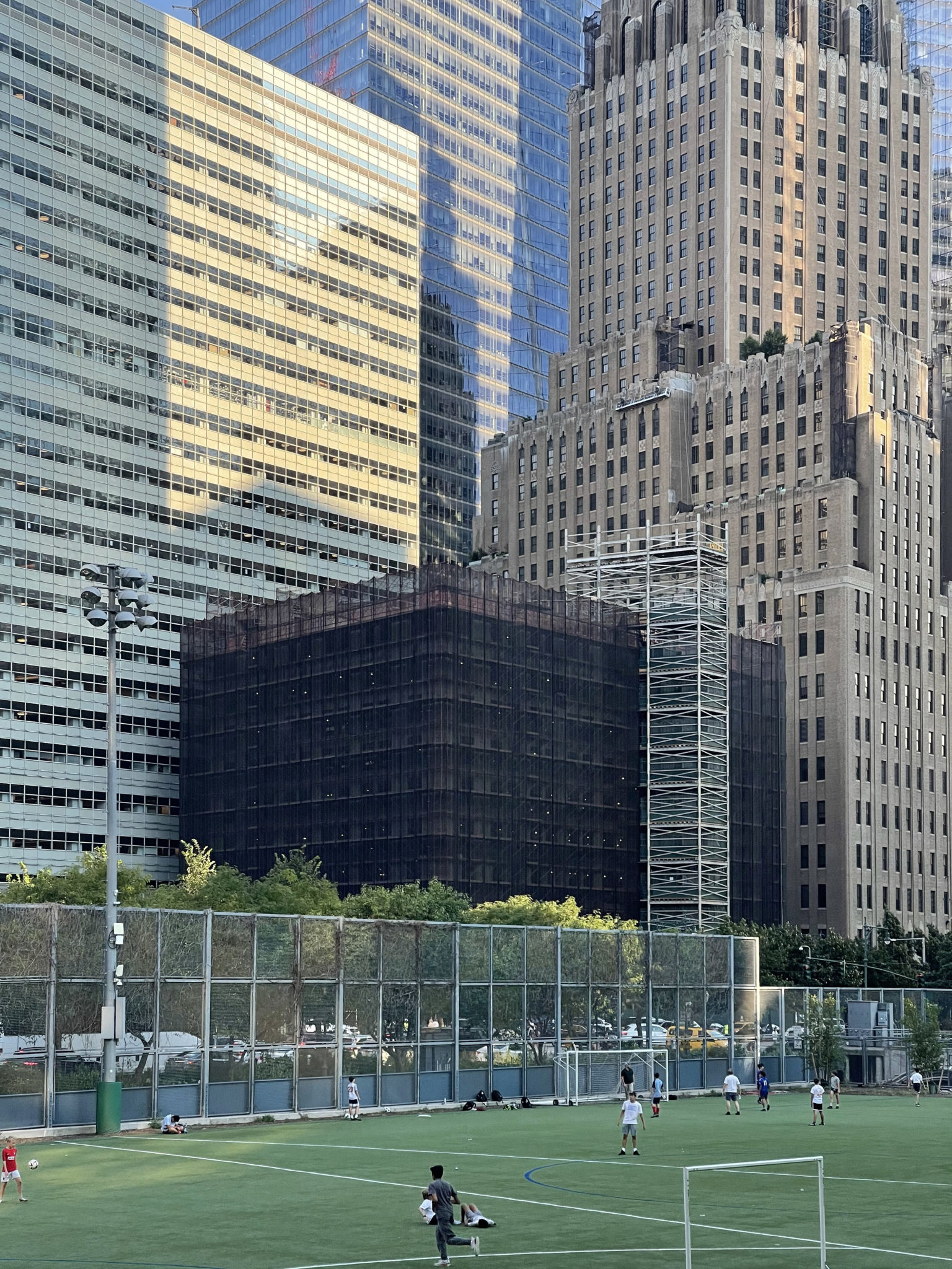 Renovation Work Underway on 125 Barclay Street in Tribeca, Manhattan