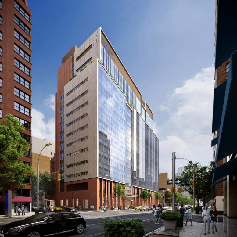 Rendering of 1345 Third Avenue, the Northwell Health Medical Pavilion