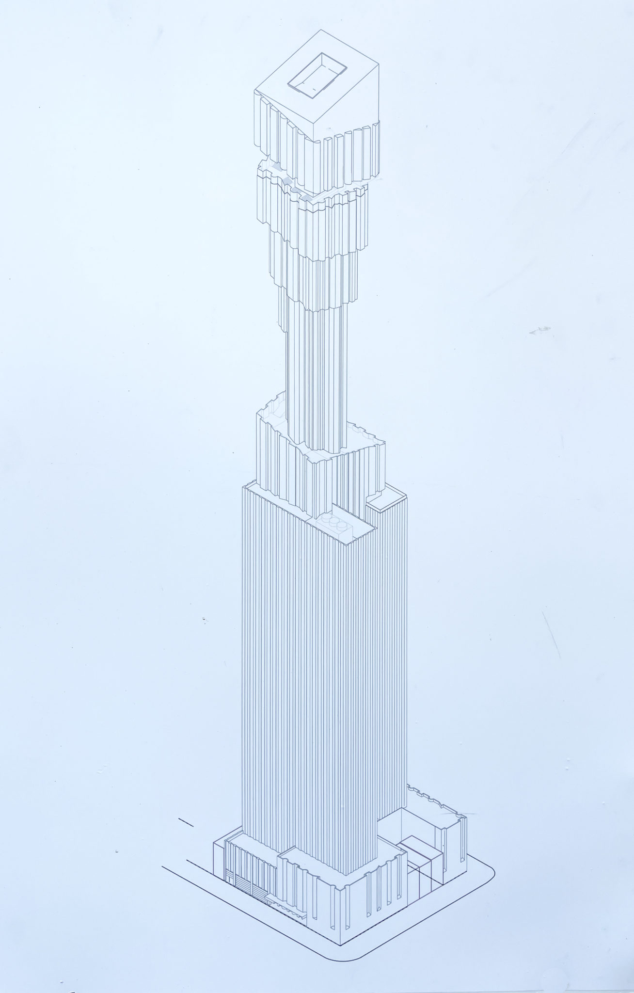 52 story supertall skyscraper being built on 46th and 8th
