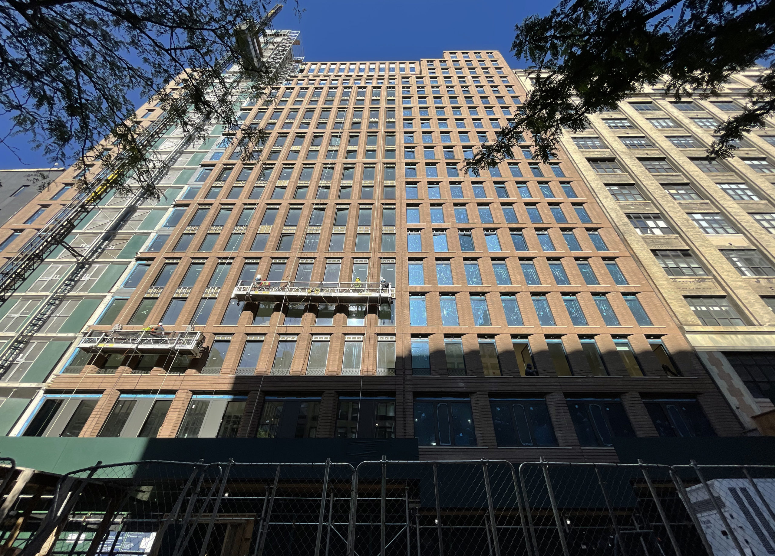 241 West 28th Street's Brick Façade Nears Completion in Chelsea 