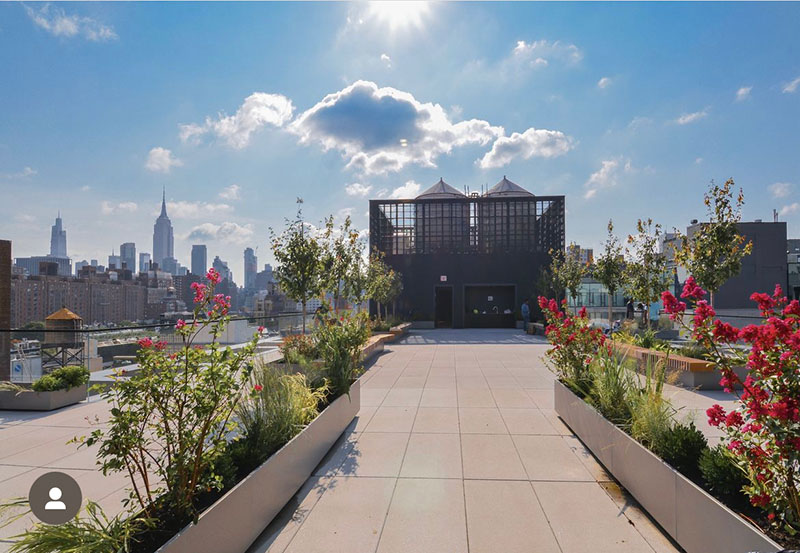 Roof level terrace at 520 West 20th Street - Courtesy of Elijah Equities
