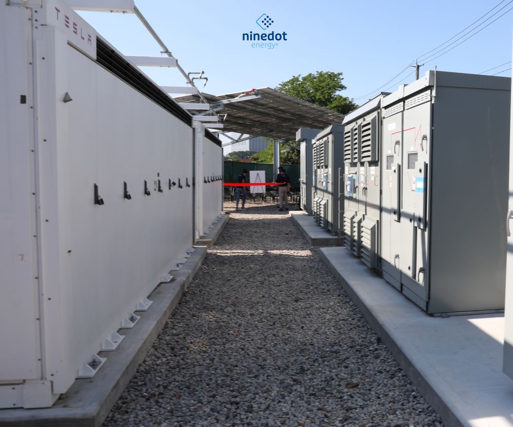 A completed battery storage facility in the Bronx - NineDot Energy