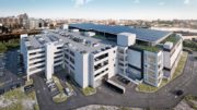 Aerial rendering of the Bronx Logistics Center - Turnbridge Equities; ARCO Design/Build Industrial