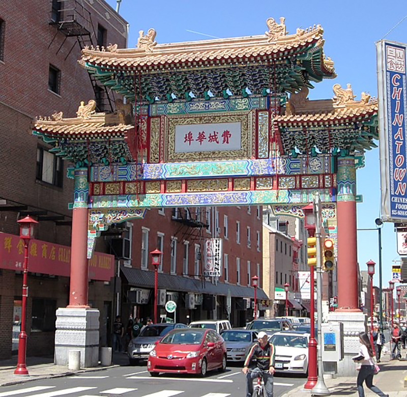 An example of what the Chinatown welcome arch and gateway could look like