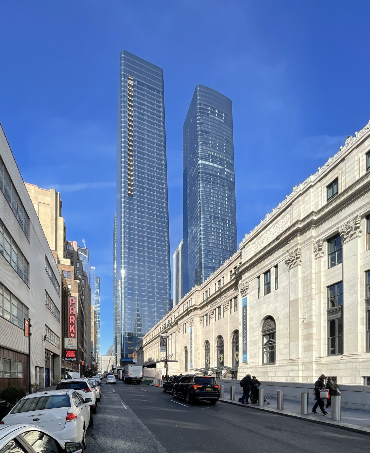 Construction Nears Completion on Two Manhattan West in Midtown West, Manhattan
